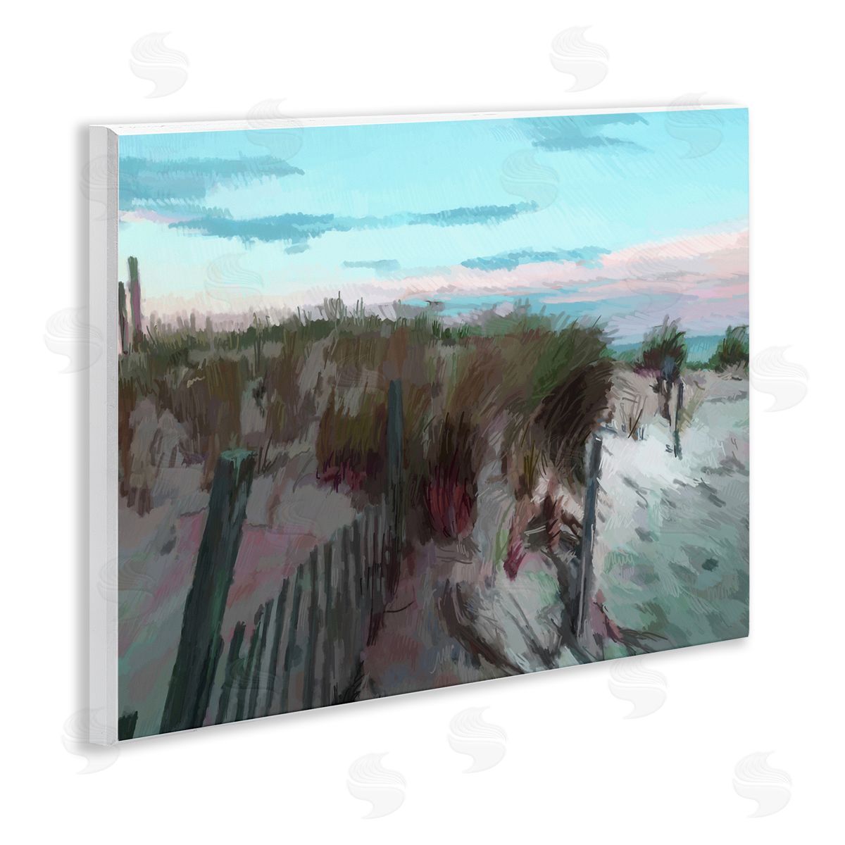 Charles Swinford Beach Dunes Horizon Canvas Wall Art Print