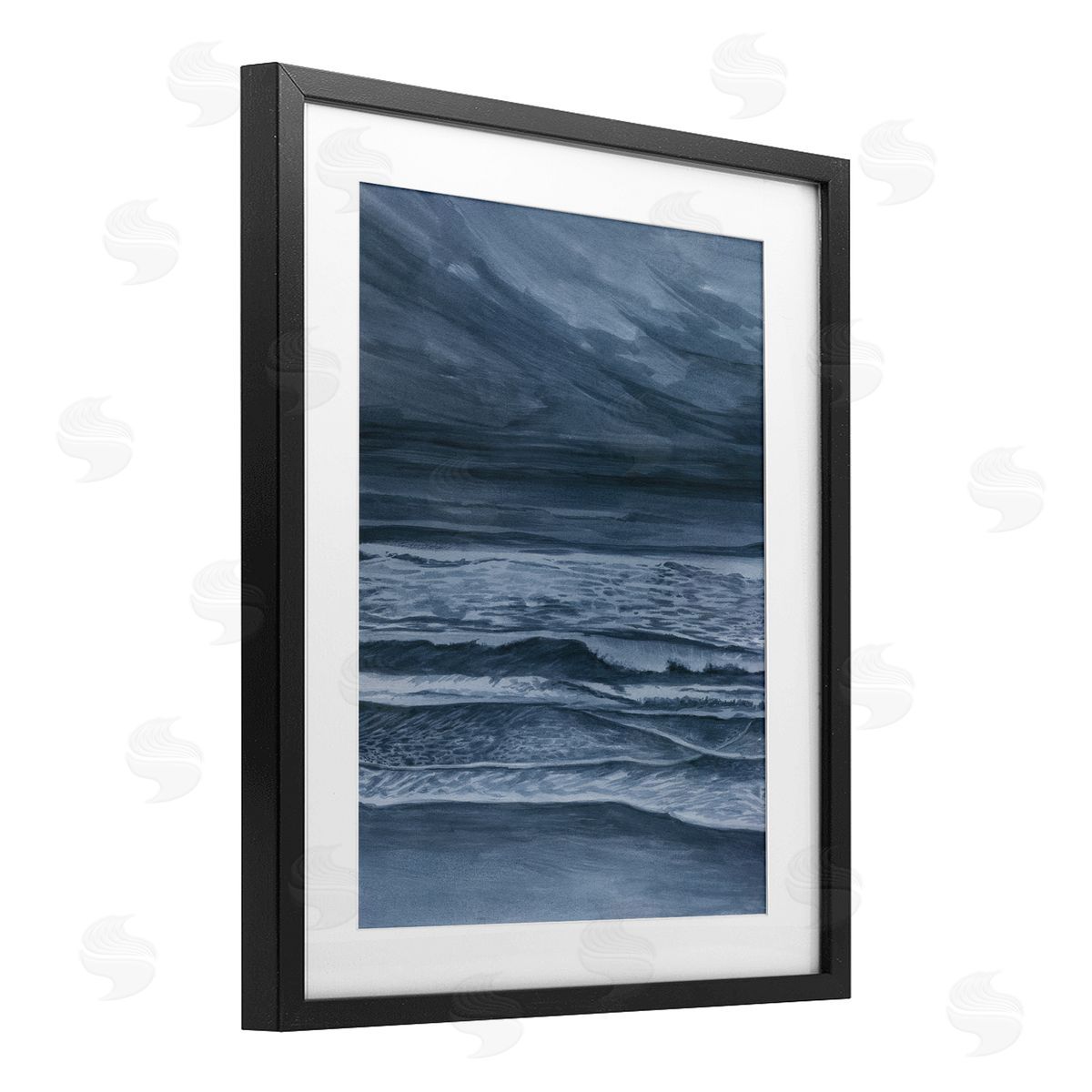 Grace Popp Dramatic Sea Storm Coast Canvas Wall Art Print