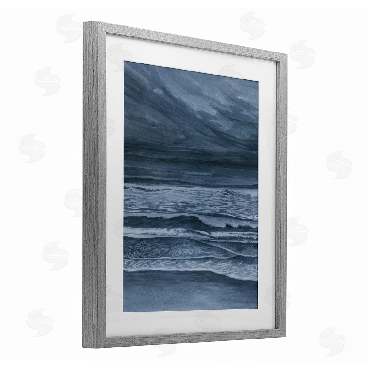 Grace Popp Dramatic Sea Storm Coast Canvas Wall Art Print