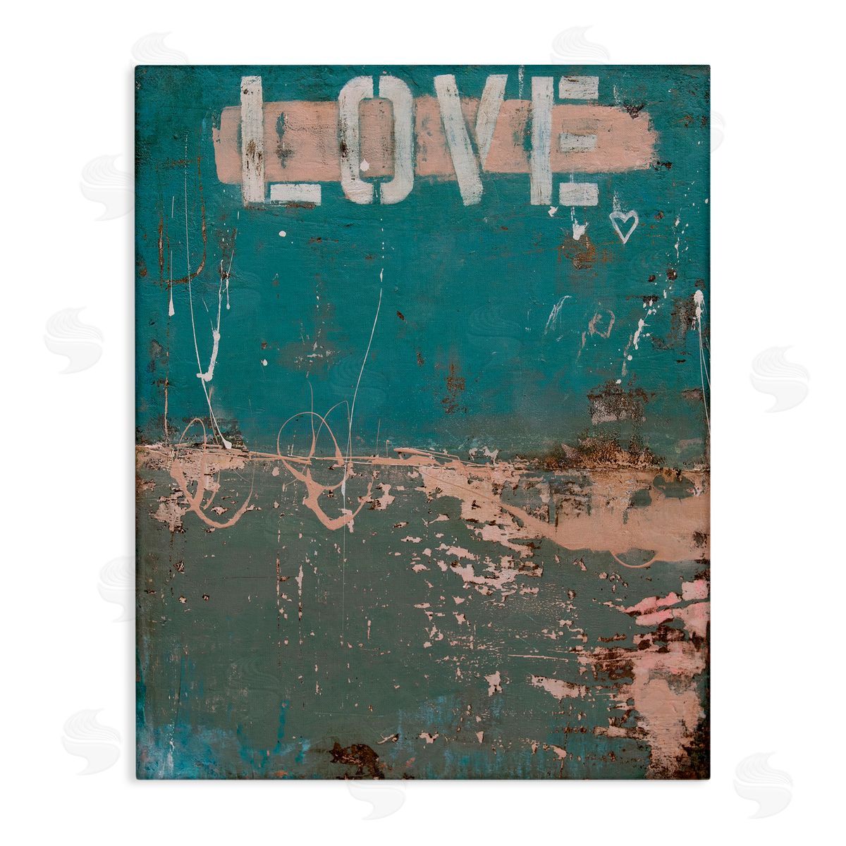 Erin Ashley Everlasting Love Grunge Abstract Canvas Wall Art Print