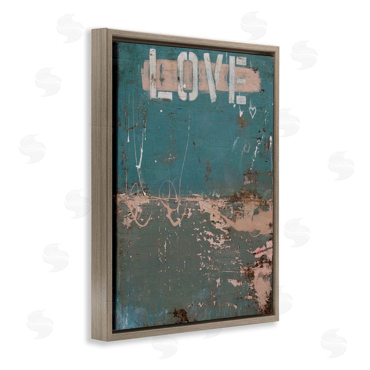 Erin Ashley Everlasting Love Grunge Abstract Canvas Wall Art Print