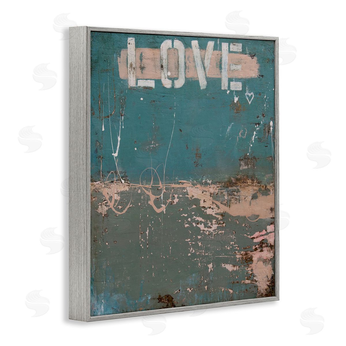 Erin Ashley Everlasting Love Grunge Abstract Canvas Wall Art Print