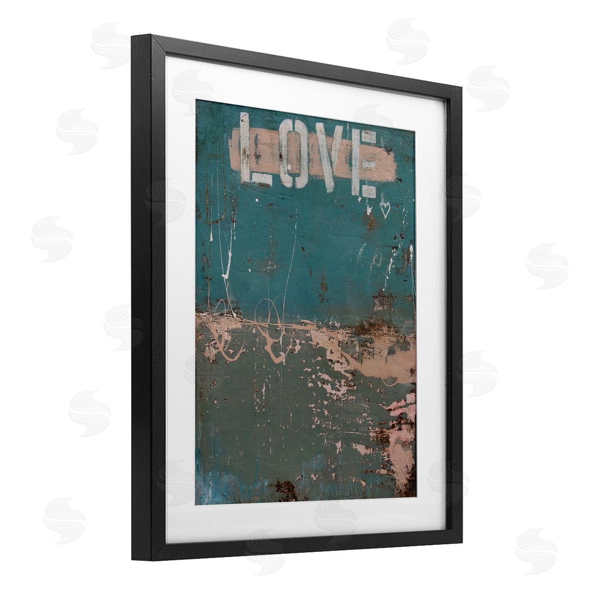 Erin Ashley Everlasting Love Grunge Abstract Canvas Wall Art Print