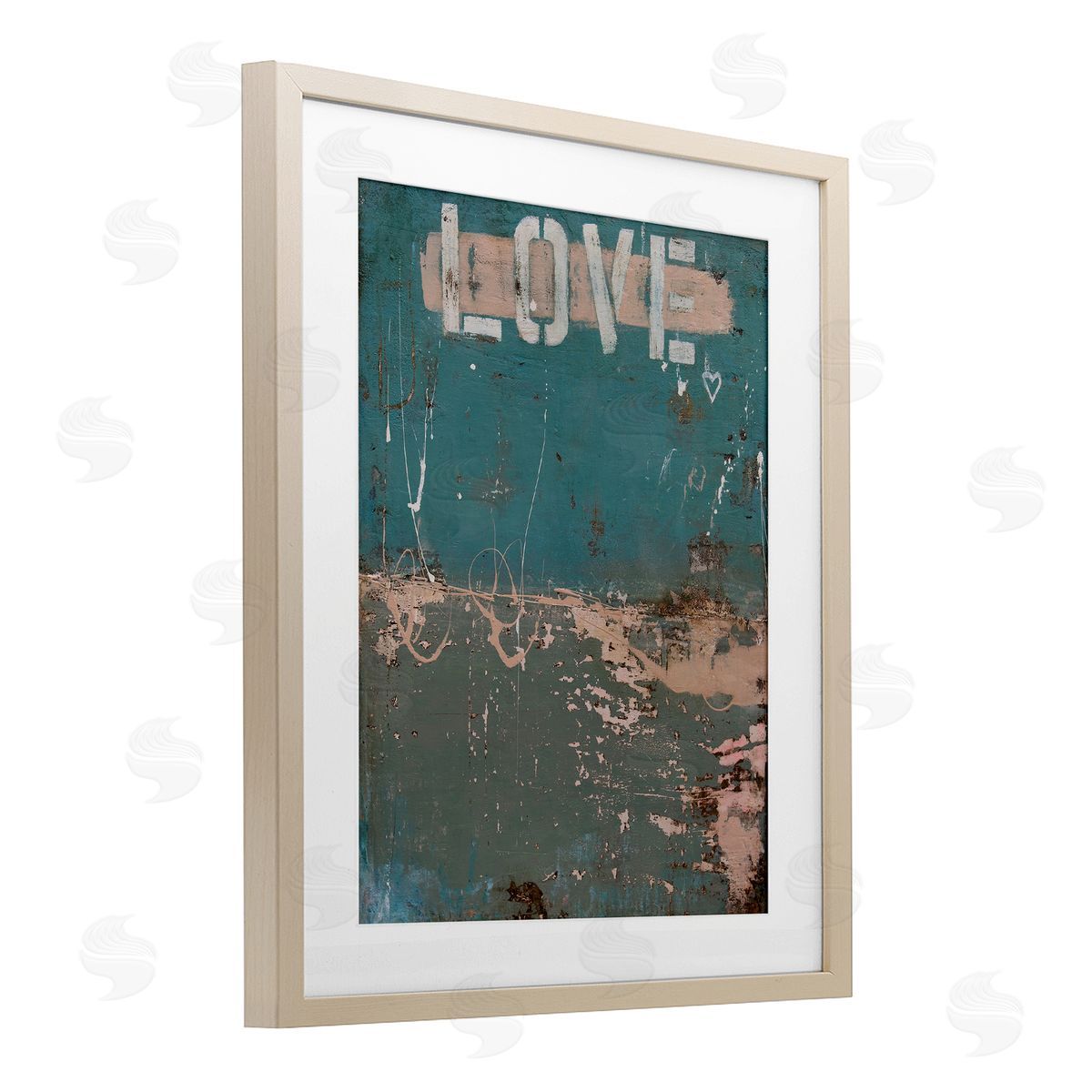 Erin Ashley Everlasting Love Grunge Abstract Canvas Wall Art Print
