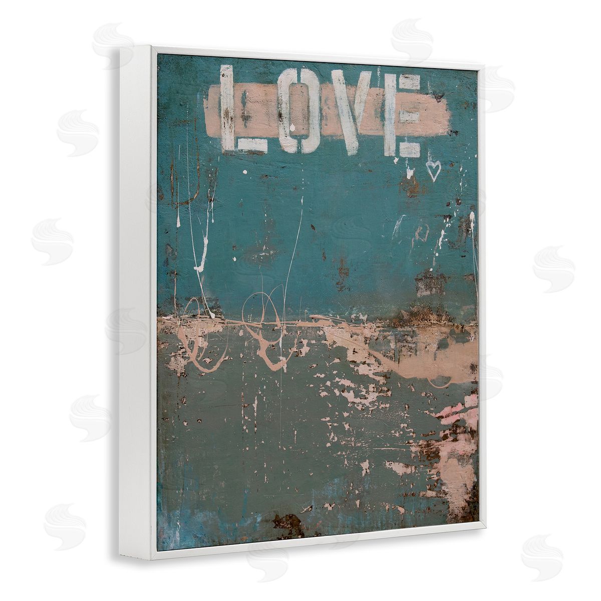 Erin Ashley Everlasting Love Grunge Abstract Canvas Wall Art Print