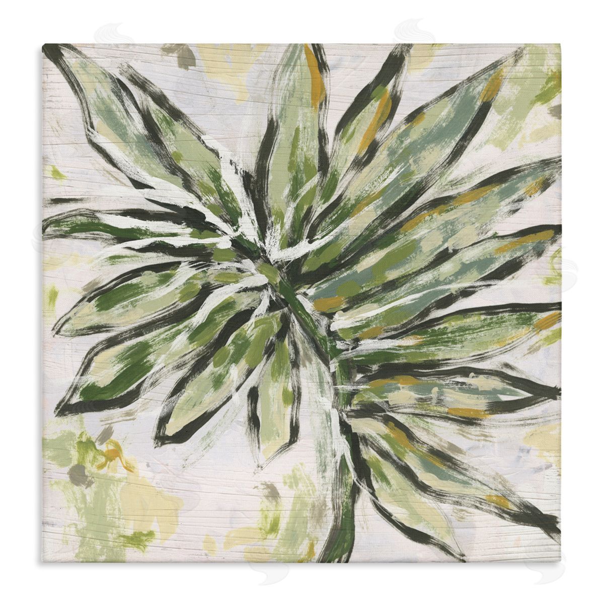 June Erica Vess Palm Leaf Palette Canvas Wall Art Print