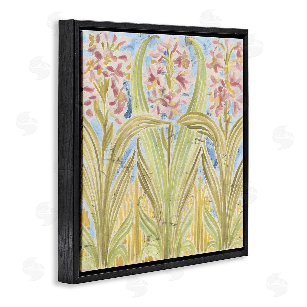 June Erica Vess Palau Tile Florals Canvas Wall Art Print