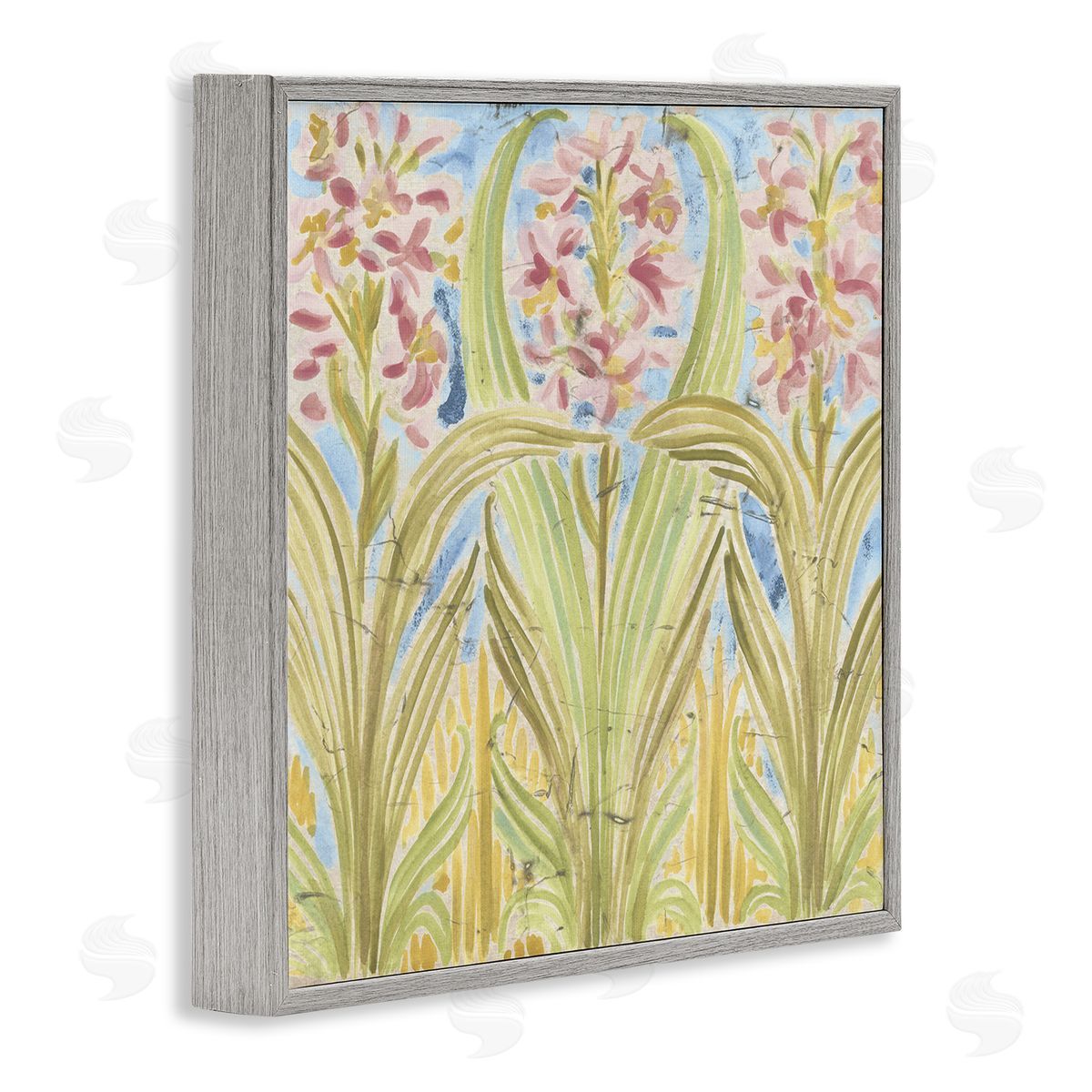 June Erica Vess Palau Tile Florals Canvas Wall Art Print