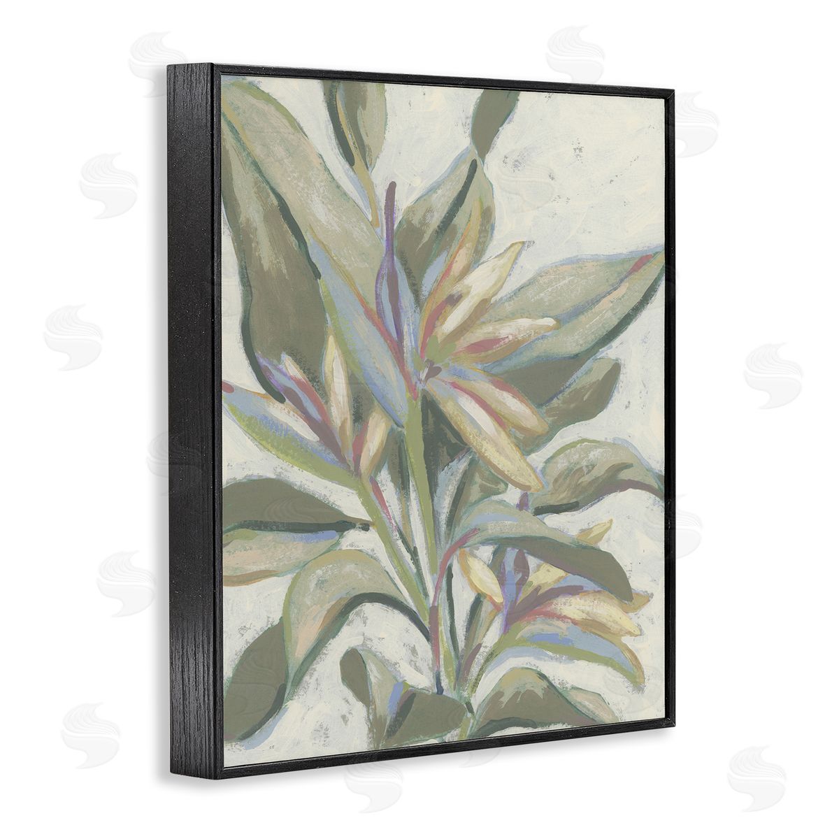 June Erica Vess Pastel Paradise Leaves Canvas Wall Art Print