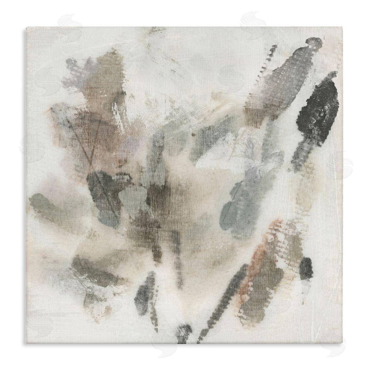 June Erica Vess Soft Embers on Beige Canvas Wall Art Print
