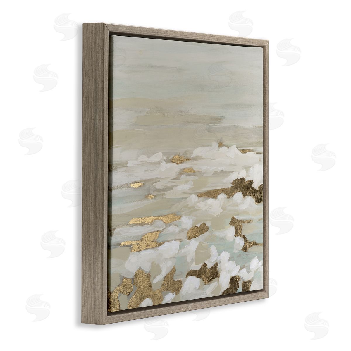 June Erica Vess Gilded Surf Abstract Waves Canvas Wall Art Print