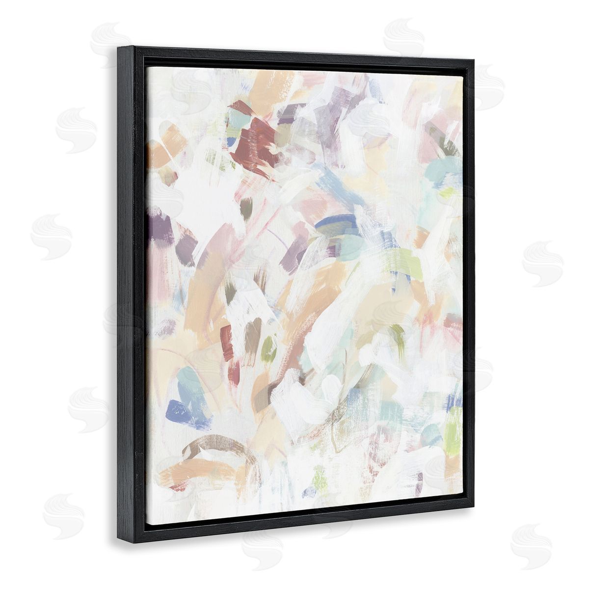 June Erica Vess Pastel Candy Scrape Abstract Canvas Wall Art Print