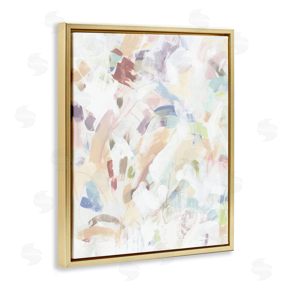 June Erica Vess Pastel Candy Scrape Abstract Canvas Wall Art Print