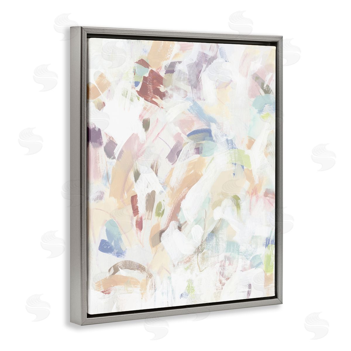 June Erica Vess Pastel Candy Scrape Abstract Canvas Wall Art Print
