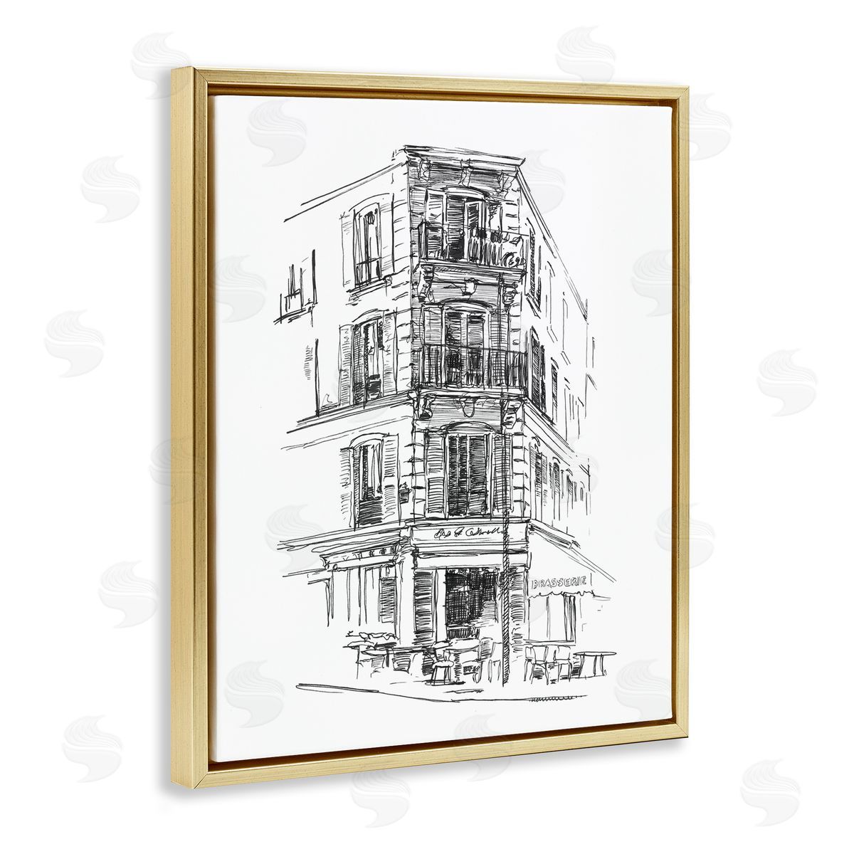 Ethan Harper Parisian Boulevard Study Canvas Wall Art Print