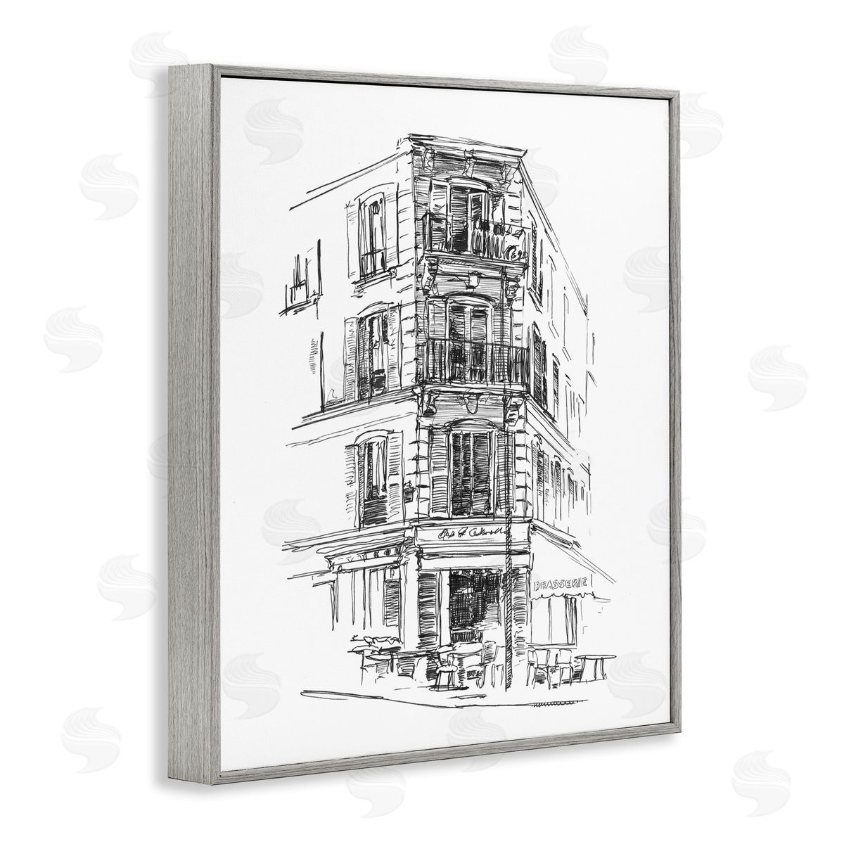 Ethan Harper Parisian Boulevard Study Canvas Wall Art Print