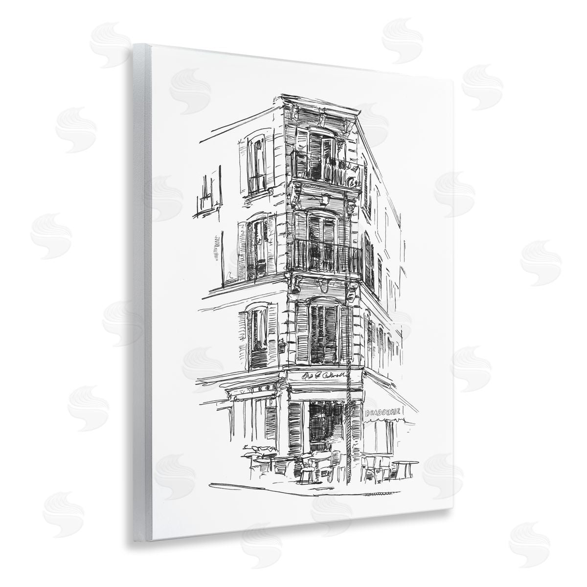 Ethan Harper Parisian Boulevard Study Canvas Wall Art Print