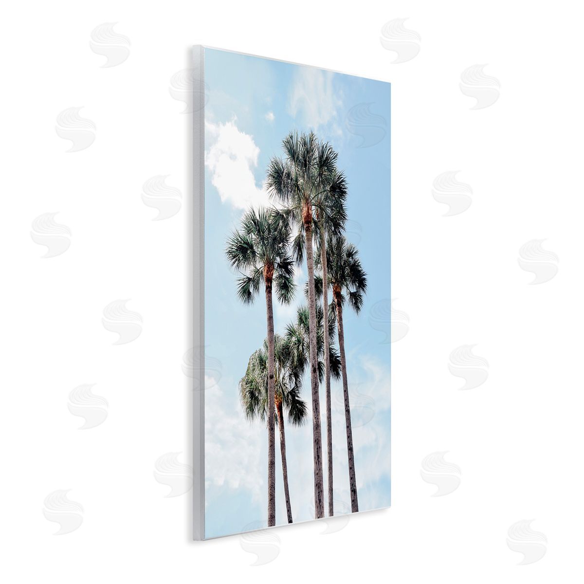 Natalie Carpentieri Blue Tropics Palm Scene Canvas Wall Art Print