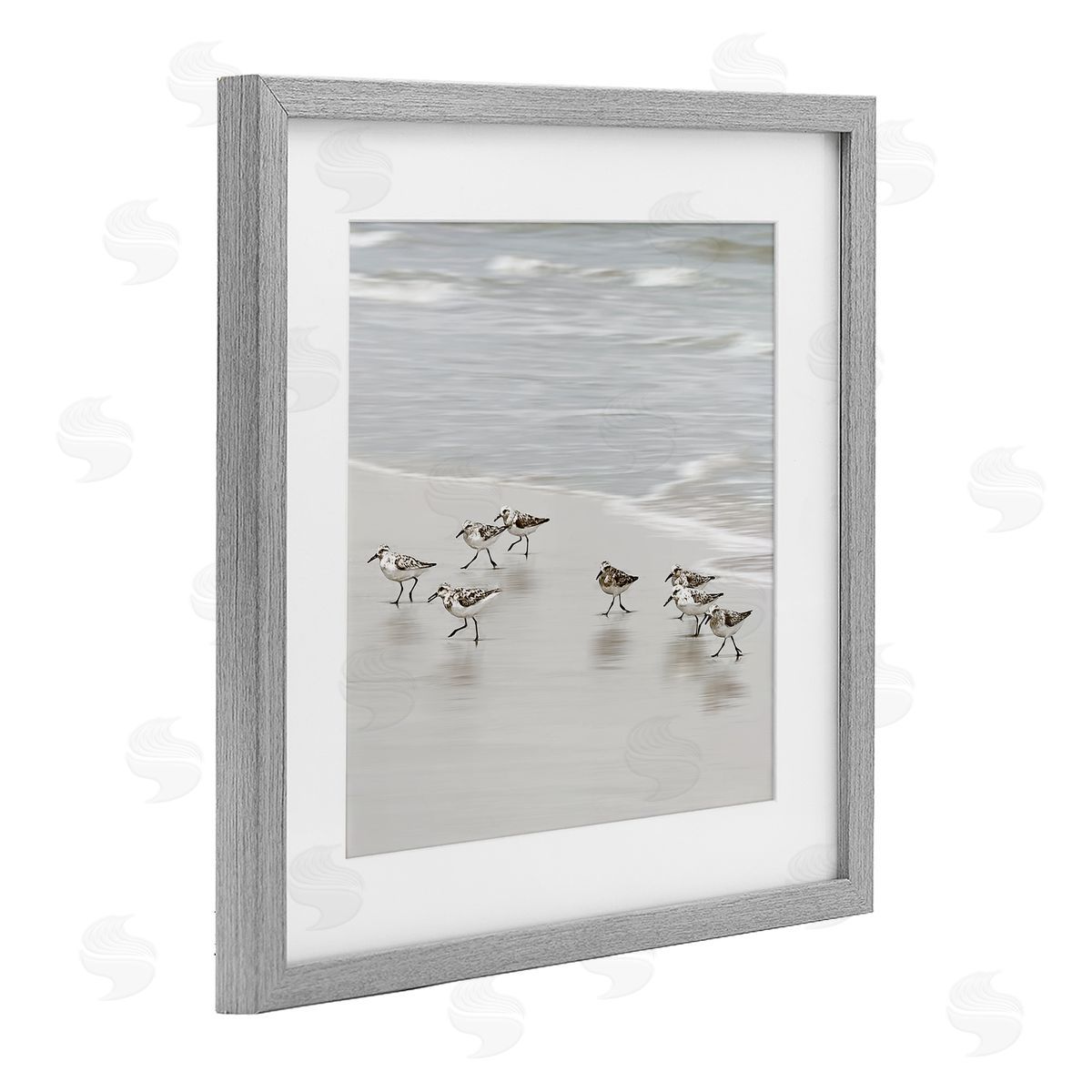 Natalie Carpentieri Beach Birds Scurrying Canvas Wall Art Print