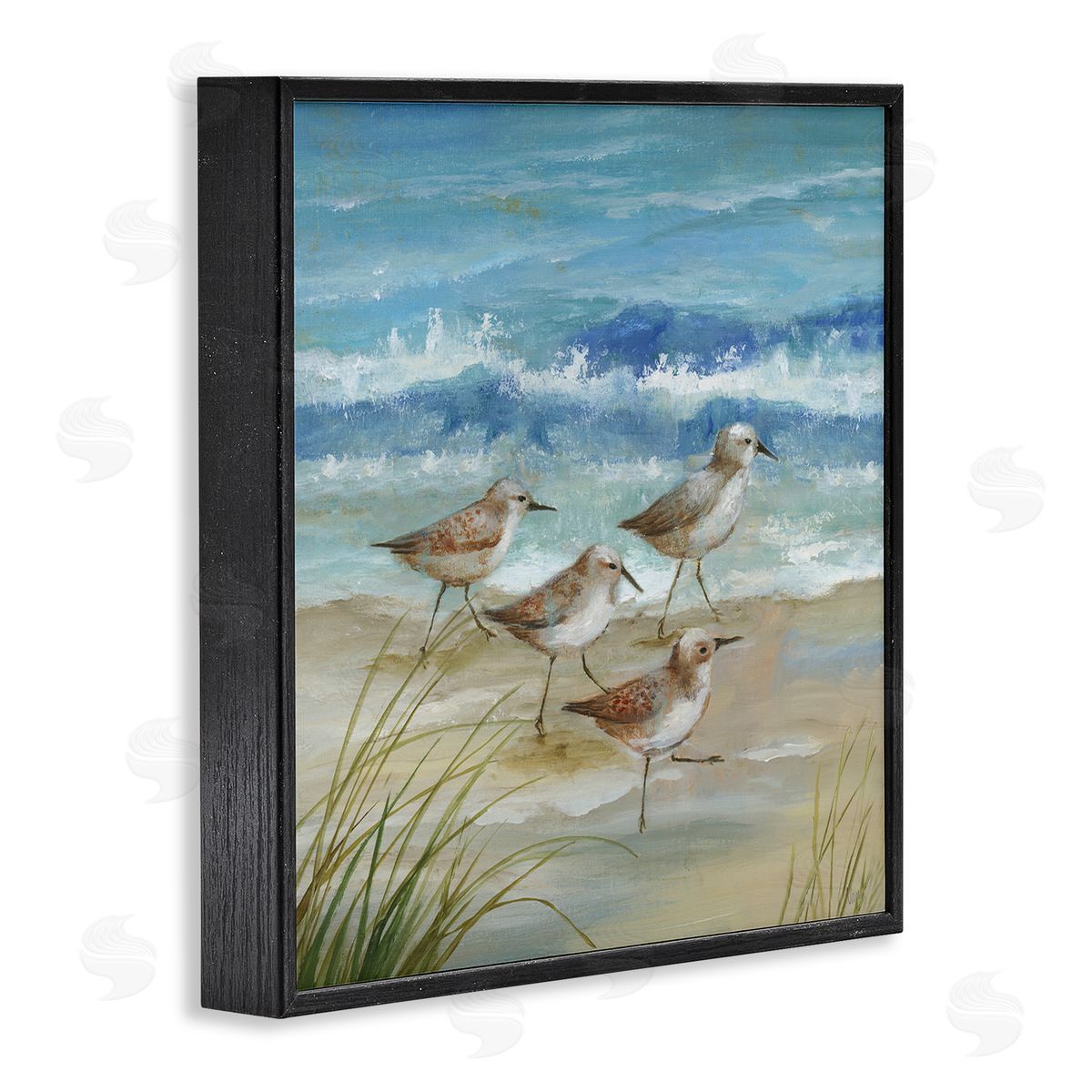 Nan Sandpiper Gathering View Canvas Wall Art Print