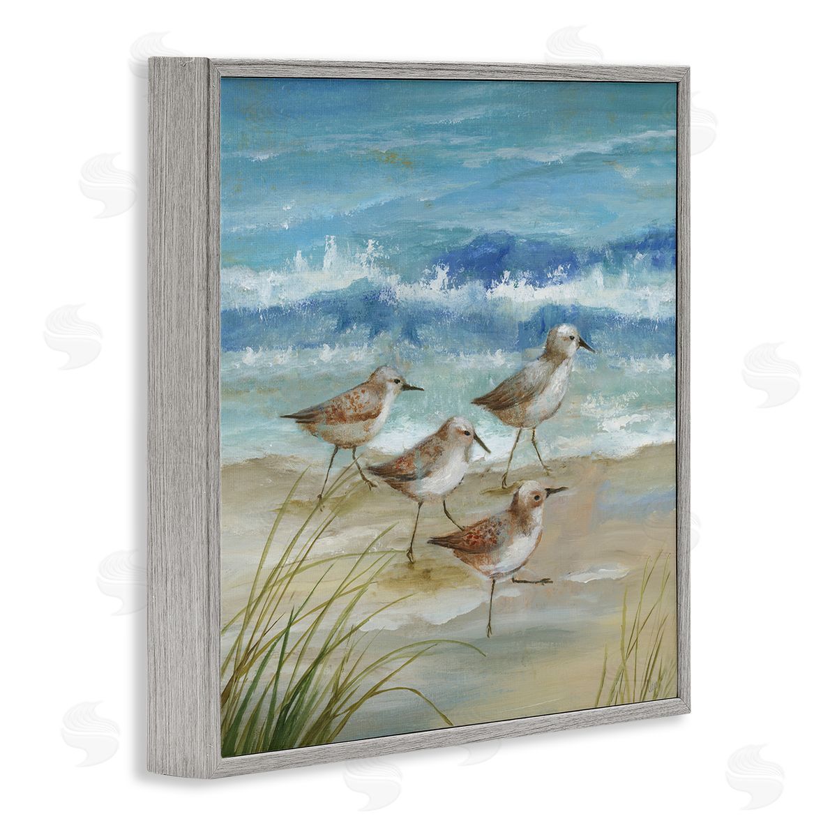 Nan Sandpiper Gathering View Canvas Wall Art Print