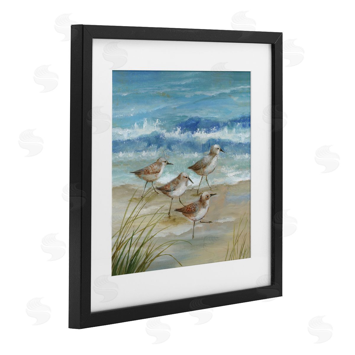Nan Sandpiper Gathering View Canvas Wall Art Print