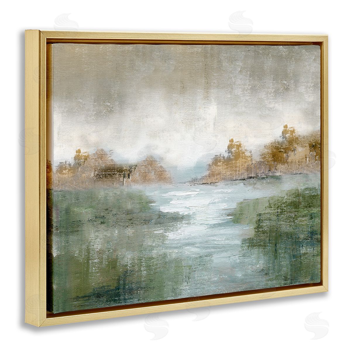 Nan Fall River Landscape Canvas Wall Art Print