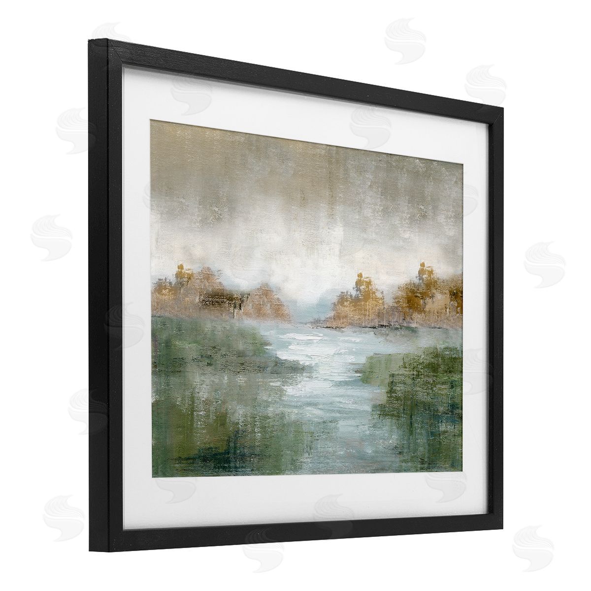 Nan Fall River Landscape Canvas Wall Art Print