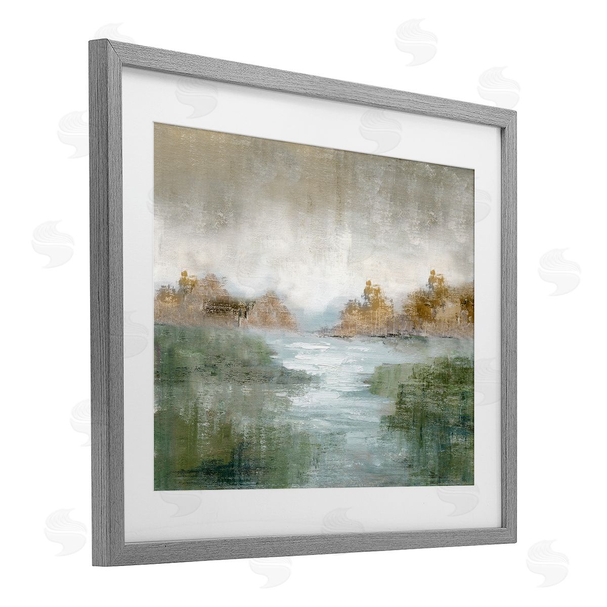 Nan Fall River Landscape Canvas Wall Art Print
