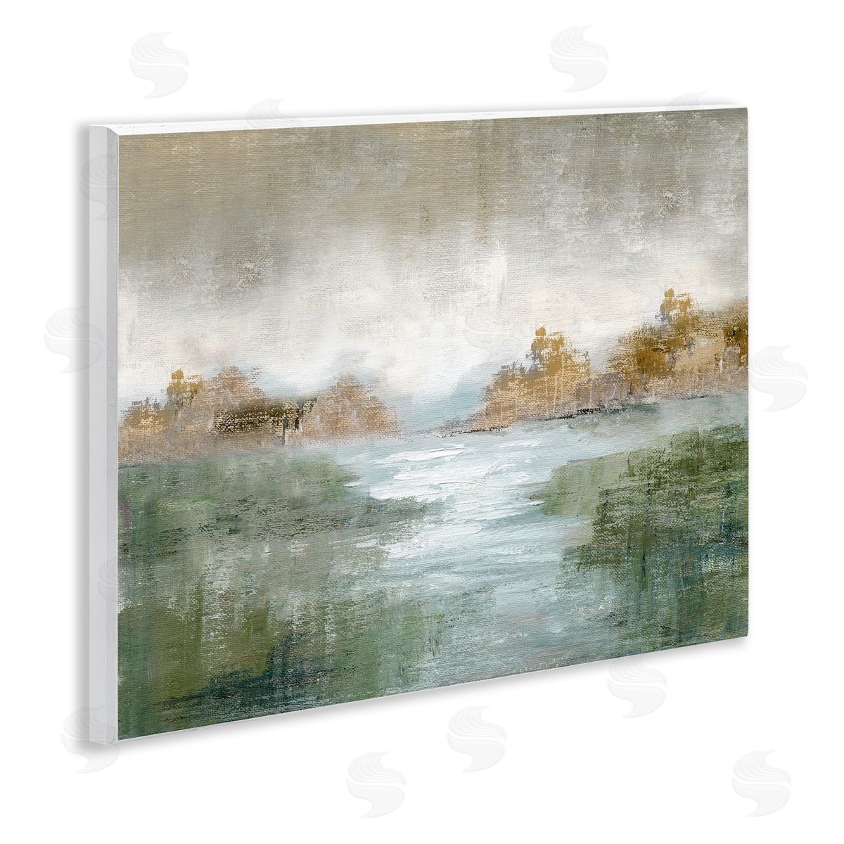 Nan Fall River Landscape Canvas Wall Art Print