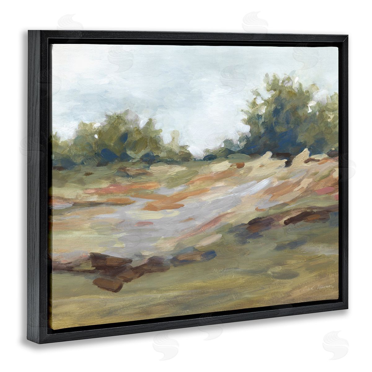 Carol Robinson Still Autumn Brushed Landscape Canvas Wall Art Print