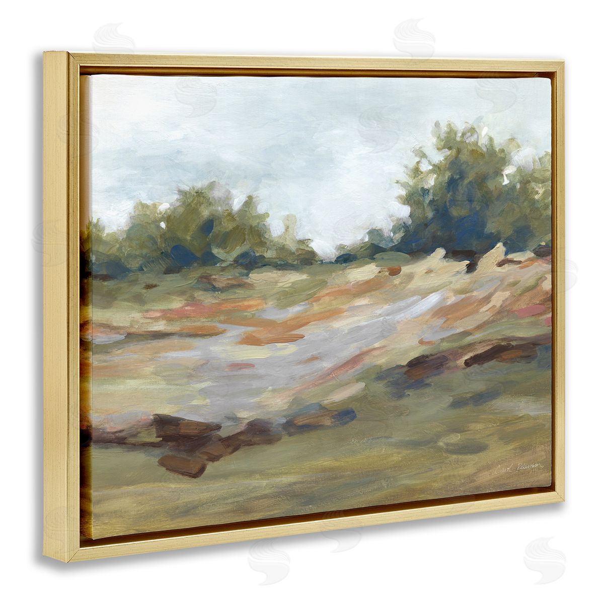 Carol Robinson Still Autumn Brushed Landscape Canvas Wall Art Print