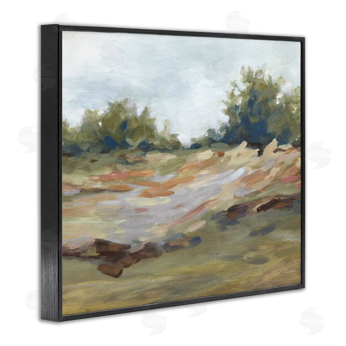 Carol Robinson Still Autumn Brushed Landscape Canvas Wall Art Print