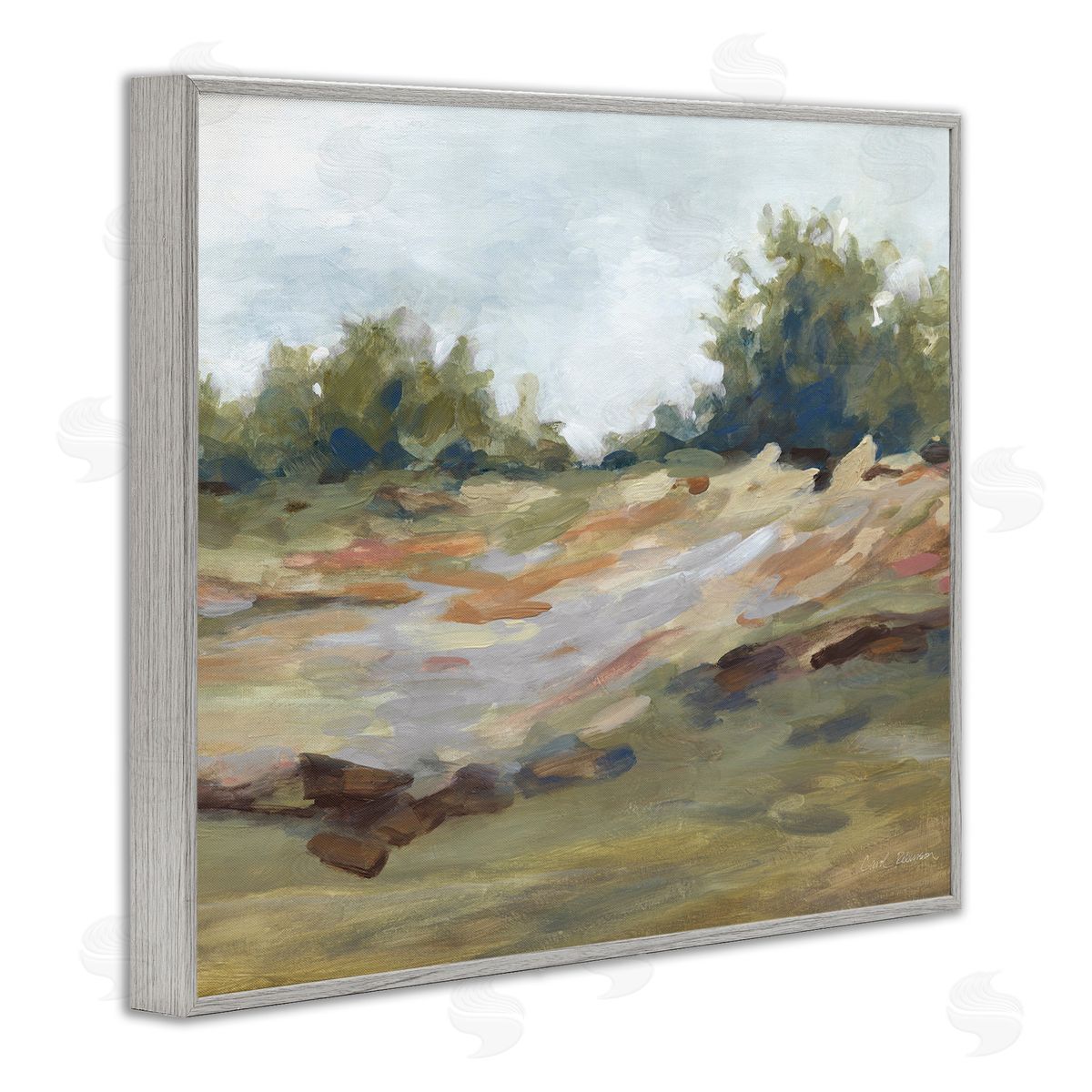 Carol Robinson Still Autumn Brushed Landscape Canvas Wall Art Print