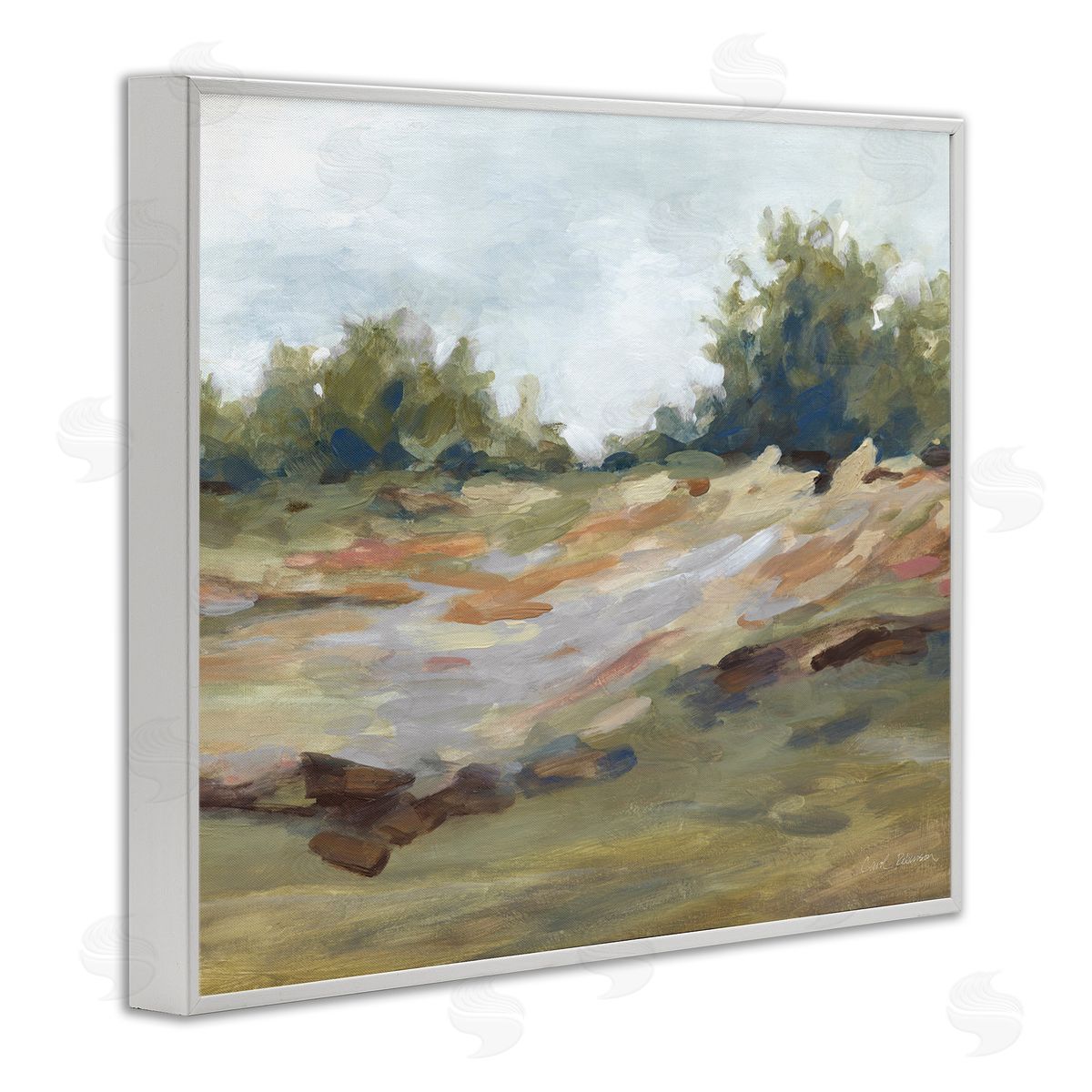 Carol Robinson Still Autumn Brushed Landscape Canvas Wall Art Print