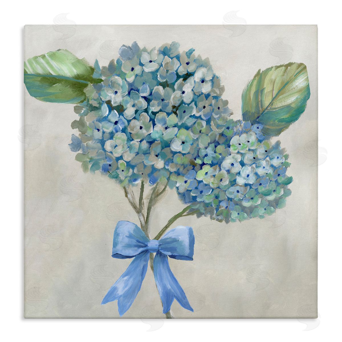 Nan Hydrangea Beauty & Bow Canvas Wall Art Print