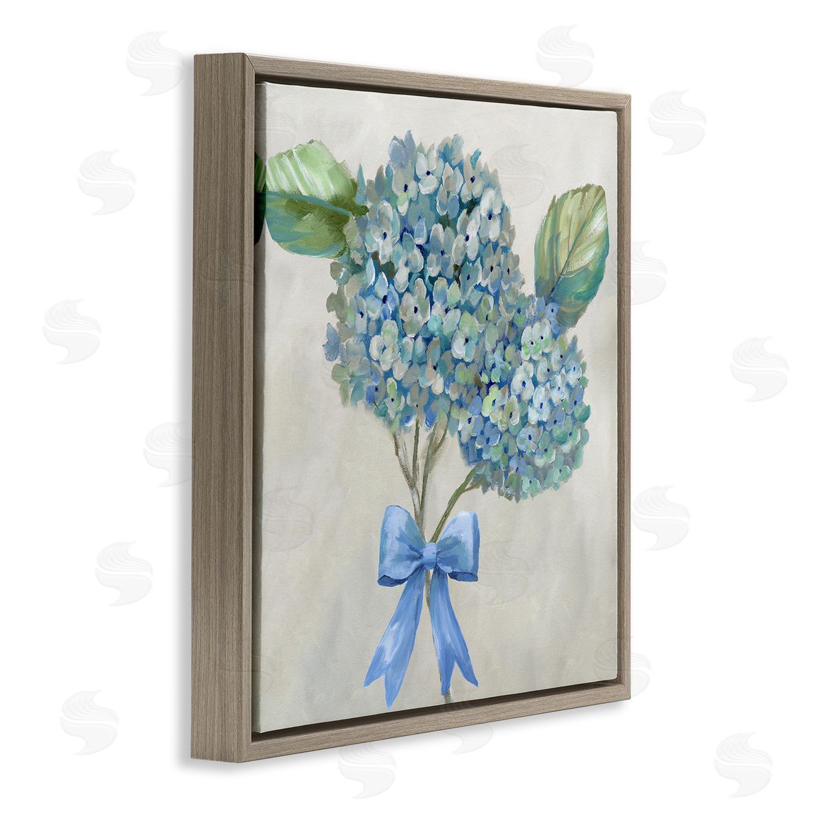 Nan Hydrangea Beauty & Bow Canvas Wall Art Print