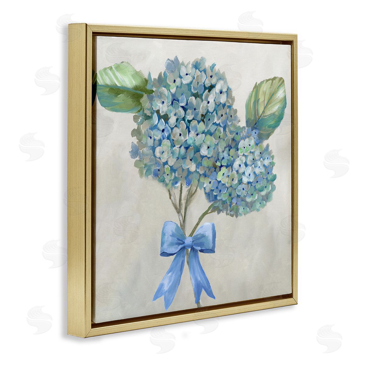 Nan Hydrangea Beauty & Bow Canvas Wall Art Print