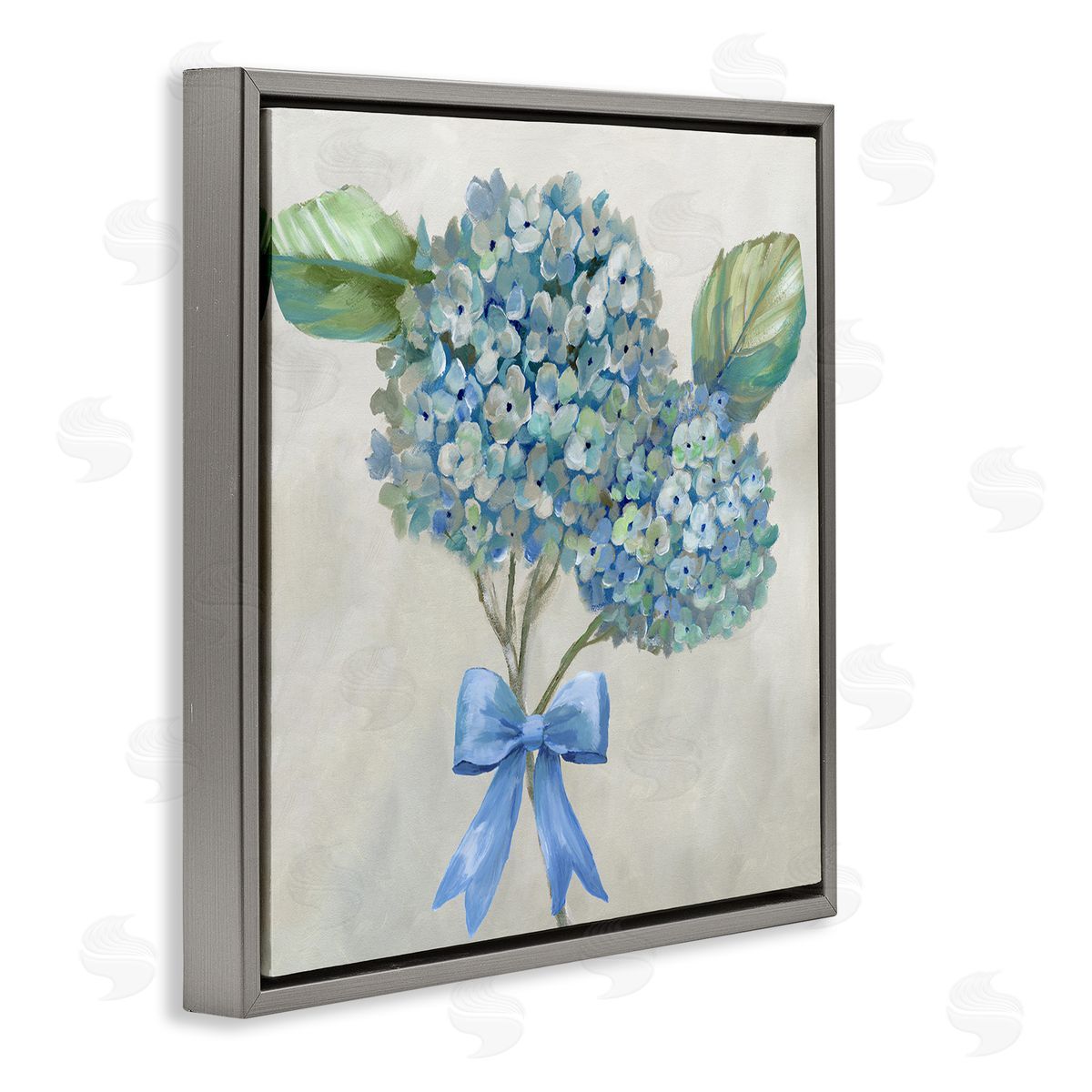 Nan Hydrangea Beauty & Bow Canvas Wall Art Print