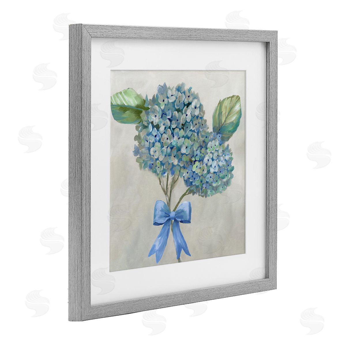 Nan Hydrangea Beauty & Bow Canvas Wall Art Print