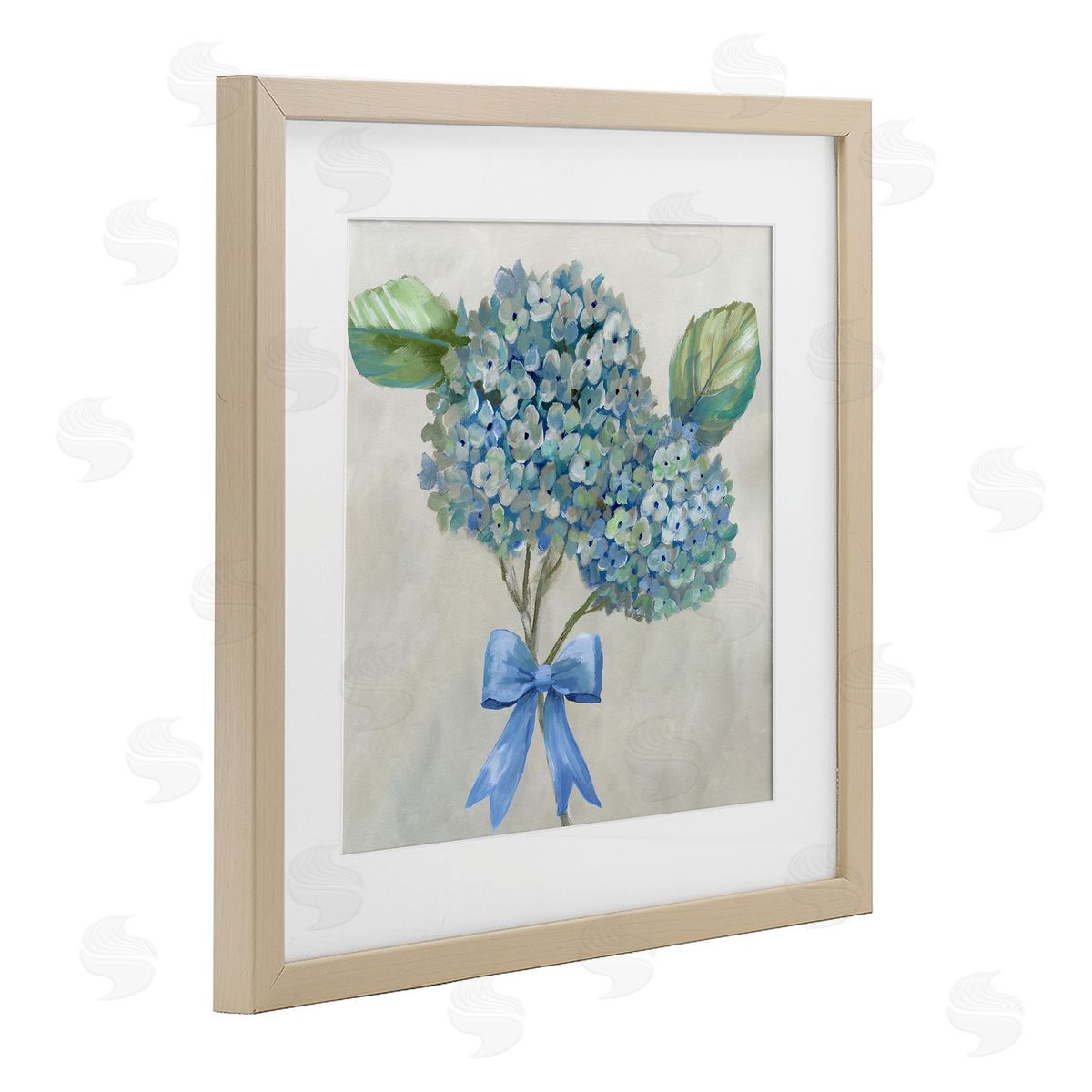 Nan Hydrangea Beauty & Bow Canvas Wall Art Print