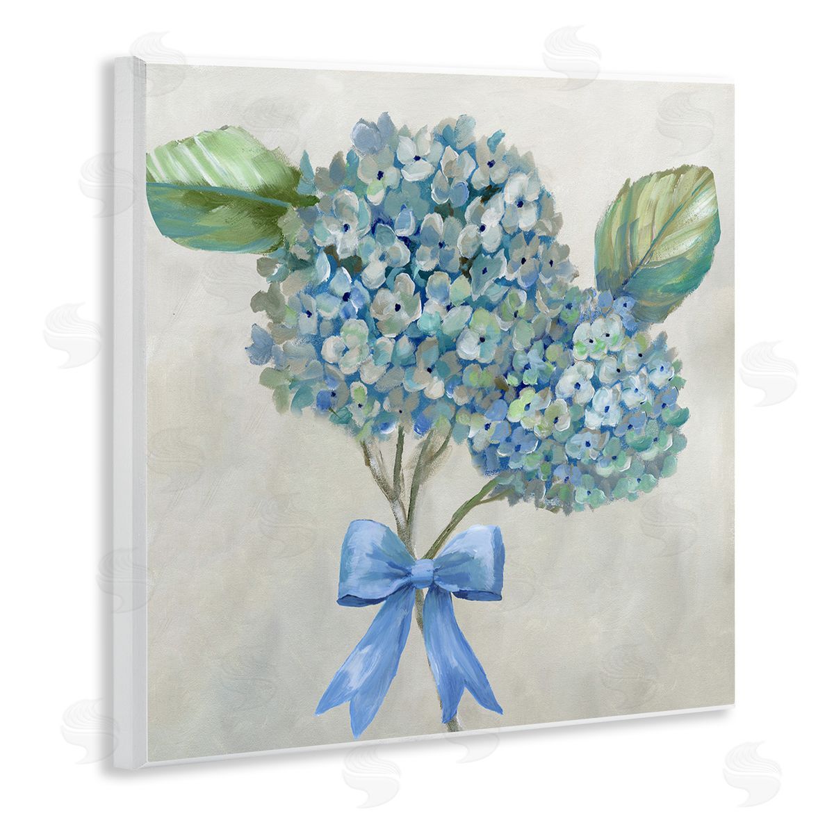 Nan Hydrangea Beauty & Bow Canvas Wall Art Print