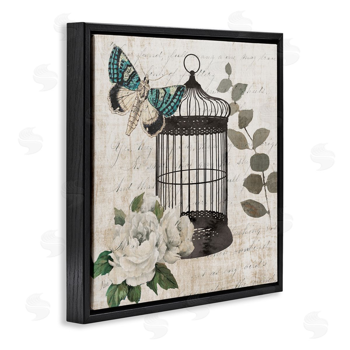 Nan Vintage Menagerie Butterfly Canvas Wall Art Print