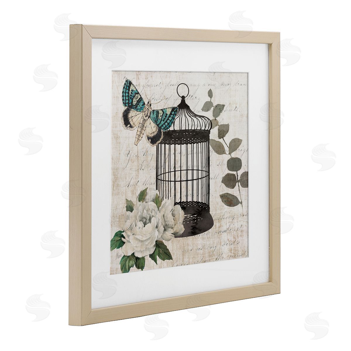 Nan Vintage Menagerie Butterfly Canvas Wall Art Print