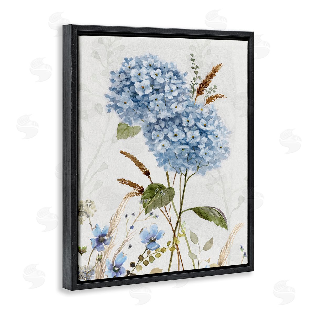 Nan Blue Hydrangea Allure Canvas Wall Art Print