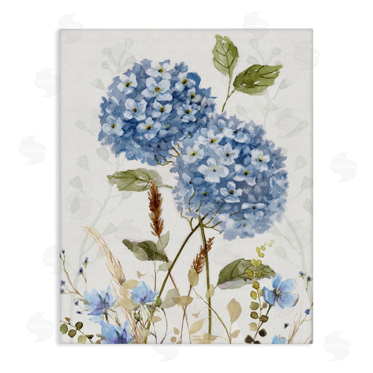 Nan Modern Hydrangea Allure Canvas Wall Art Print