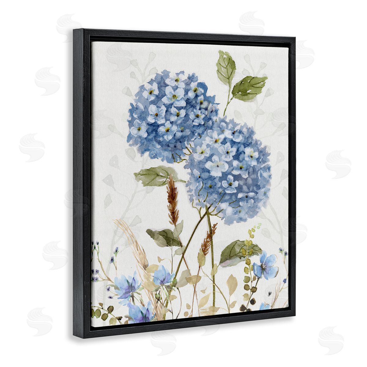 Nan Modern Hydrangea Allure Canvas Wall Art Print
