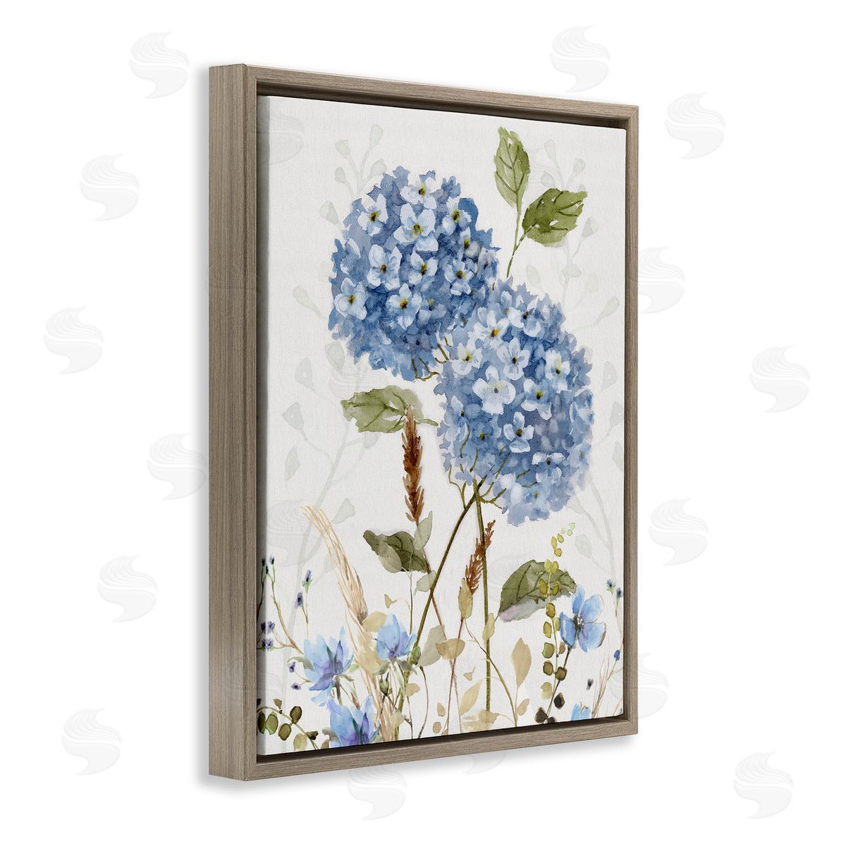 Nan Modern Hydrangea Allure Canvas Wall Art Print