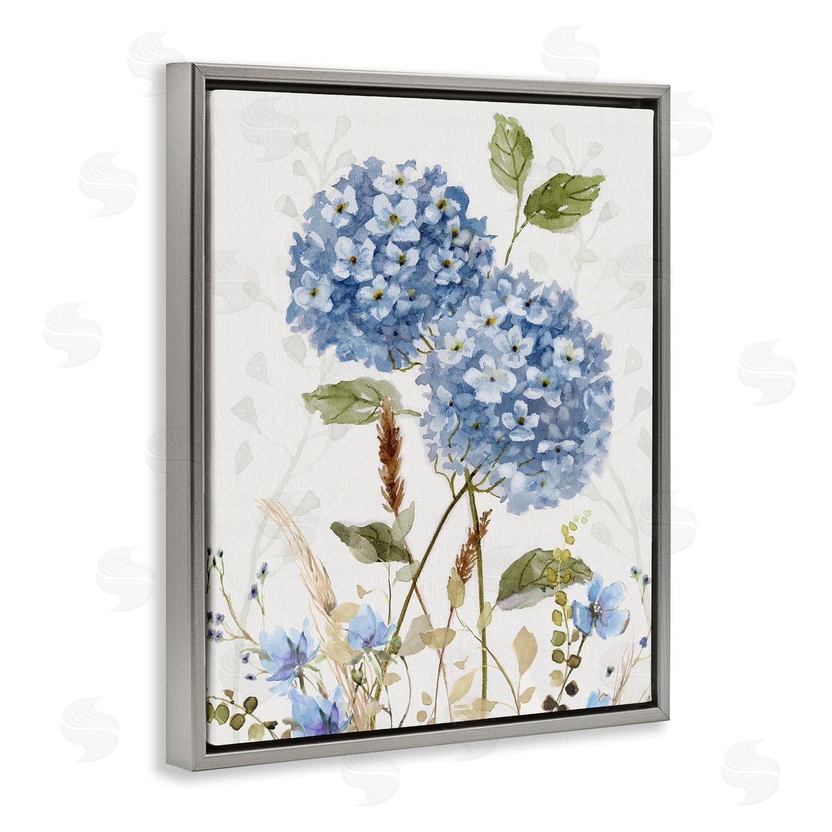 Nan Modern Hydrangea Allure Canvas Wall Art Print