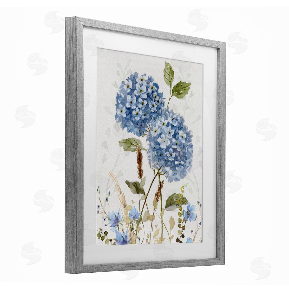 Nan Modern Hydrangea Allure Canvas Wall Art Print